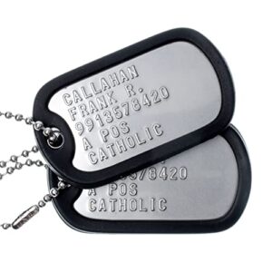 mydogtag personalized us army dog tags - regulation replacement military id tags for veterans and active duty soldiers