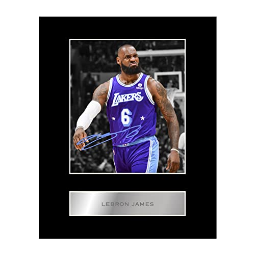 Lebron James Pre Printed Signature Signed Mounted Photo Display #22 Printed Autograph Picture