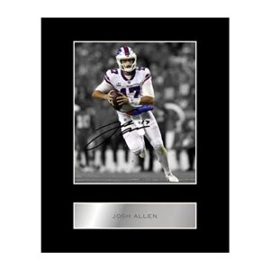 josh allen pre printed signature signed mounted photo display #22 printed autograph picture