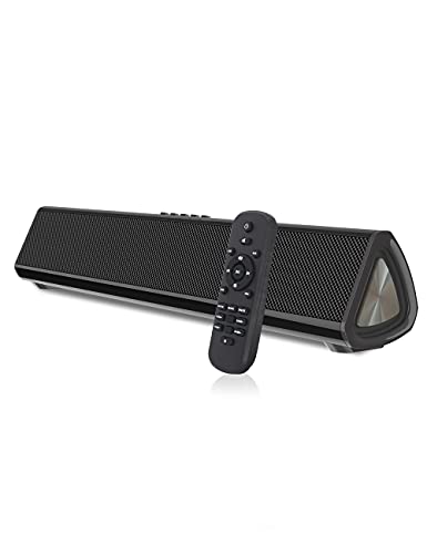 BS.Neytuel Soundbar for TV with Bluetooth Speakers for TV Home Theater Audio Surround Sound System Small Sound Bar with Subwoofer for TV PC Projectors Tablets,Remote Control