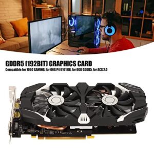 Zopsc GTX 1060 GDDR5 Dual Fan Desktop PC Graphics Card 4K HDR 8008MHz for GTX 1060 6GB, GTX 1060 5GB, GTX 1060 3GBGTX 1060 6GB, GTX 1060 5GB, GTX 1060 3GB.(5GB)