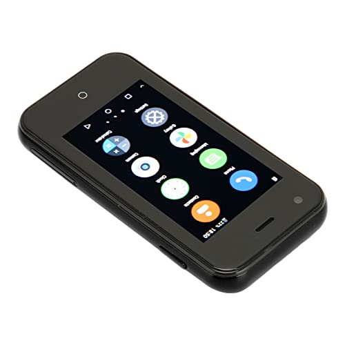 Mini Smartphone, 3G Cell Phones Dual Sim Cute Smartphone Unlocked Kids Phone Pocket Cellphone 2.5 Inch WiFi 1GB 8GB Quad Core Phone for Students (Elf Black)