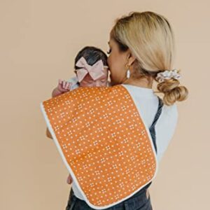 Baby Burp Cloth Large 21''x10'' Size Premium Absorbent Triple Layer 3-Pack Gift Set"Rue" by Copper Pearl