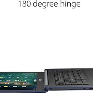 Newest ASUS 14" Rugged & Spill Resistant Chromebook, Education Edition, Military-STD Durability, Intel N3350, 4G RAM, 64G Space(32G eMMC+32G Card), WiFi, Bluetooth, Webcam, DarkBlue, Chrome OS, JVQ MP