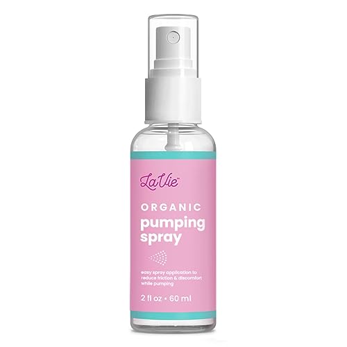 LaVie™ Organic Pumping Spray, Pump Spray Breastfeeding, Breast Pumping Oil, Nipple Spray Pumping, Breast Pump Spray, Lubricant for Breast Shields and Flanges, Prevents Sore Nipples - 2 Oz