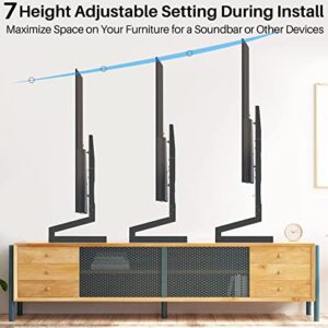 EZISE Universal TV Stand for Most 32 to 75 inch LCD Flat Screen TVs, Style 4 Easy Install Tabletop TV Stands Base fits VESA up to 800 by 400mm, Include Hardware Screws fit All Brand TVs
