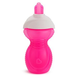 munchkin® click lock™ flip straw toddler cup, 9 ounce, pink