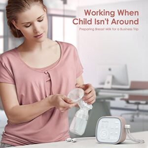 Breast Pump, BabyKing Electric Breast Pump with 3 Modes & 15 Levels, Pain Free Strong Suction Power Touch Panel High Definition Display, Ultra-Quiet Rechargeable for Travel & Home