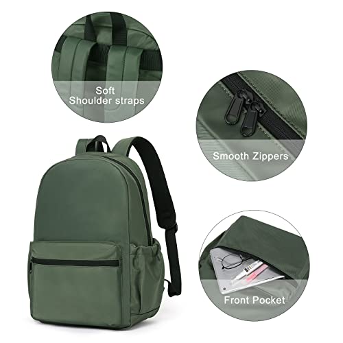 CLUCI Backpack for School Classical Bookbag College High School Bags for Boys&Girls Sports Green Backpack Kids Lightweight Casual Daypack Waterproof Travel Rucksack