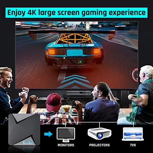 Kinhank Super Console X2 Pro Pre-installed 100,000+ Classic Games,256G Retro Gaming Consoles Compatible with 60+ emulators, S902X2 Chip, Three Systems in One, Include Remote, Wireless Controllers