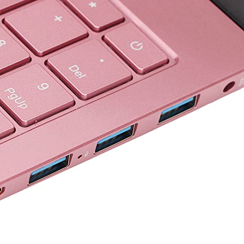 ciciglow Pink 1920x1080 Laptop, Quad Core 2.9GHz HD Gaming Laptop, Fast Bootup and Data Transfer, Long Battery Life, 6000mAh Battery(16+512G)