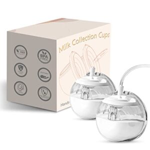 bwcece wearable silicone milk collection cups,closed system breast milk collection cups,breastmilk collector cup,pump on the go-24mm(2pcs)