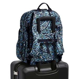 Vera Bradley Women's Cotton XL Campus Backpack, Dreamer Paisley - Recycled Cotton, One Size