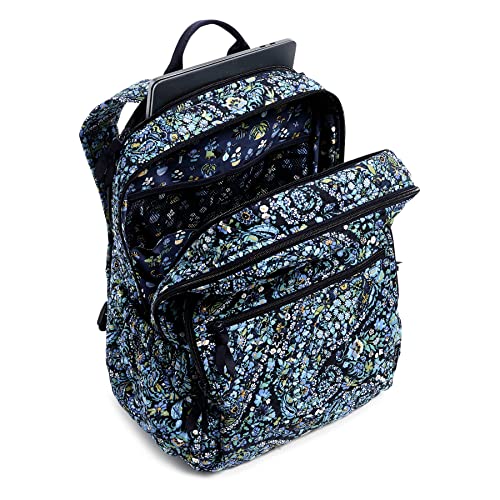 Vera Bradley Women's Cotton XL Campus Backpack, Dreamer Paisley - Recycled Cotton, One Size