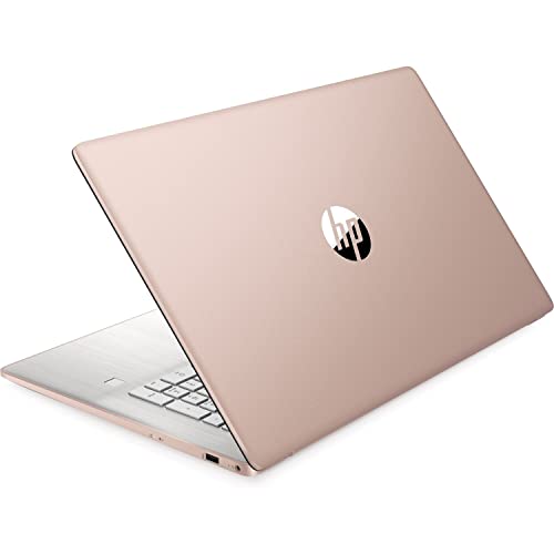 HP Laptop 17-cn0053ds 17.3" FHD(1920 x 1080) IPS, Intel Celeron N4120, Intel UHD Graphics 600, 4GB DDR4 RAM, 128GB SSD Storage, Windows 11 Home, Pale Rose (Renewed)