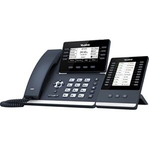 Yealink SIP-T53W IP Phone - Corded - Corded/Cordless - Wi-Fi, Bluetooth - Wall Mountable, Desktop - Classic Gray