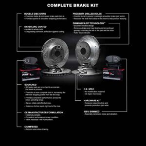 R1 Concepts Front Rear Brakes and Rotors Kit |Front Rear Brake Pads| Brake Rotors and Pads| Optimum OEp Brake Pads and Rotors| Hardware Kit|fits 2018-2021 Ford Expedition, F-150; Lincoln Navigator