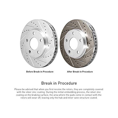 R1 Concepts Front Brakes and Rotors Kit |Front Brake Pads| Brake Rotors and Pads| Optimum OEp Brake Pads and Rotors| Hardware Kit WGUH1-42015
