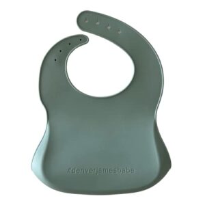 Denver James Silicone Feeding Bibs | Dishwasher Safe. Waterproof. Adjustable.