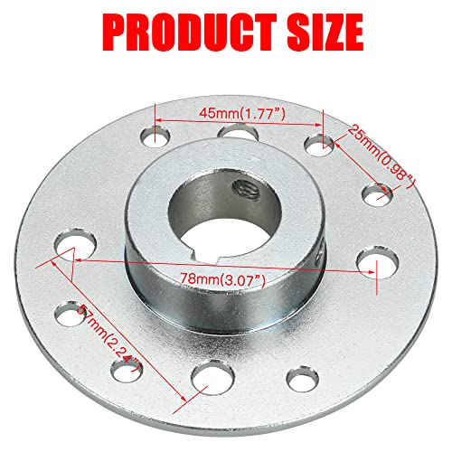 GREHUA Rear Sprocket Drum Brake Hub Adapter 1" Bore 1/4" Keyway with 40 41 420 Chain 48T Drive Sprocket Kit for Predator 212cc 196cc 6.5hp Dune Buggy Drift Trike Heavy Duty Go Kart Cart Parts Racing