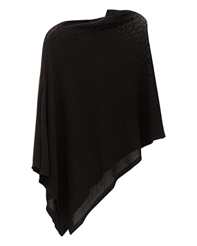 Breathable Nursing Cover for Breastfeeding | Ponchy by Gold Mamas | 5 in 1 Nursing Poncho | Baby Registry Essentials | Black