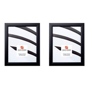 craig frames 1wb3bk 18 by 24-inch picture frame, smooth wrap finish, 1-inch wide, black & 1wb3bk 16 by 24-inch picture frame, smooth wrap finish, 1-inch wide, black