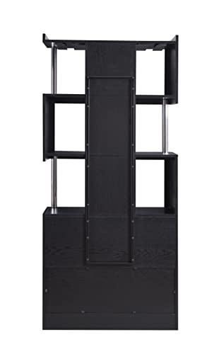 Home Source Jill Zarin Contemporary Bar Cabinet Black