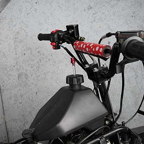 Dirt Bike Thread Gas Tank Cap with Red Gas Cap Vent Tube for 50cc 70cc 90cc 110cc 125cc ATV Quad 4 Wheeler TaoTao Sunl Coolster 3050C 3125R 110B Kazuma Baja Yamoto Eagle ICEbear Peace RPS Vitacci JCL