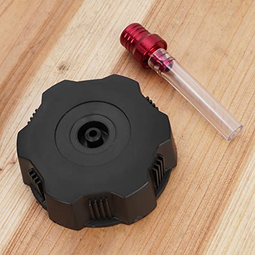 Dirt Bike Thread Gas Tank Cap with Red Gas Cap Vent Tube for 50cc 70cc 90cc 110cc 125cc ATV Quad 4 Wheeler TaoTao Sunl Coolster 3050C 3125R 110B Kazuma Baja Yamoto Eagle ICEbear Peace RPS Vitacci JCL