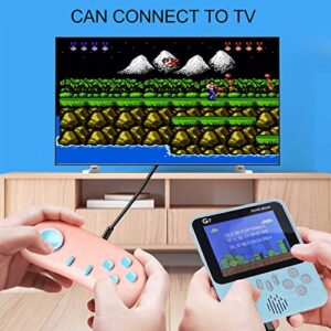 Elolicu G7 Handheld Game Console for Kid Children, 2022 New Portable 3.5 Inch Screen Built in 666 Classic Retro Video Games Console Single Player Lightweight Gaming Device Support for Connecting TV