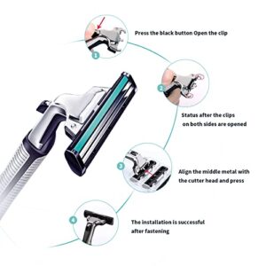 Razors for men Shaving,2-Blade mens Razor Includes 1 Handles and 30 Replaceable razor head, Non-Slip Travel Carry Shaver for men Pack