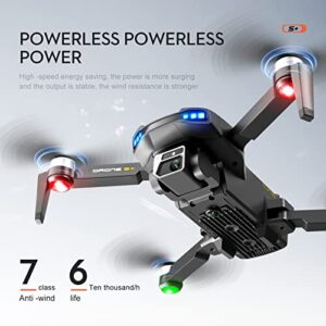 sikiwind RC Drone, Remote Control Quadcopter with 4K HD EIS Dual Camera GPS 4CH, Remote Control Drone Brushless Motor Aerial Photography 6-axis Gyroscope Toys for Kids