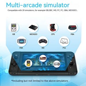 SERYUB The upgraded handheld X70 7-inch IPSHD screen features OpenSource system support for a controller connected to 64gb HD output… (7-inch)