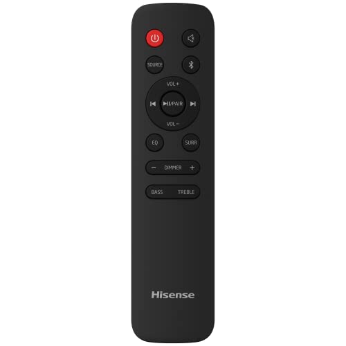Hisense HS312 3.1ch Sound Bar with wireless Subwoofer, 300W, One Remote Control, Roku TV ready, Bluetooth, HDMI ARC/Optical/AUX/USB, 5 EQ Modes (Renewed)