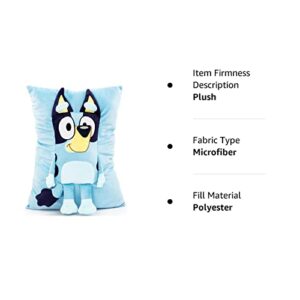 Bluey Snuggle Pillow - Super Soft Plush Decorative Throw Pillow - Measures 15 Inches (Official Bluey Product)