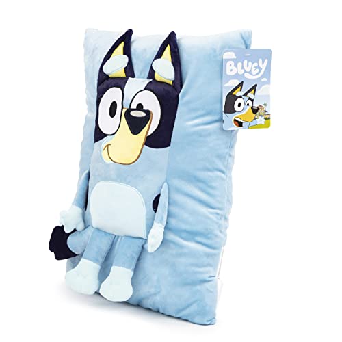 Bluey Snuggle Pillow - Super Soft Plush Decorative Throw Pillow - Measures 15 Inches (Official Bluey Product)