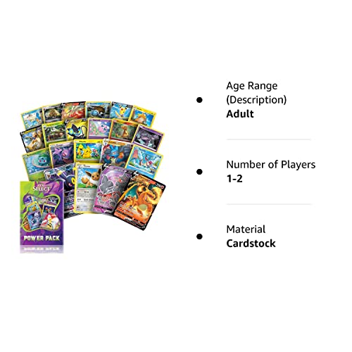 CCG Select | Power Pack | 50+ Cards | 4 Holos or Rares | 1 Ultra Rare | Fully Compatible with Pokemon