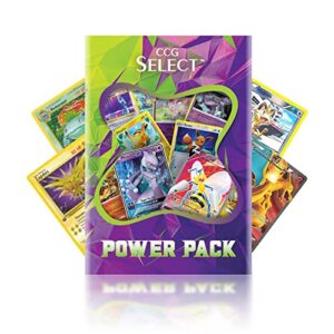 CCG Select | Power Pack | 50+ Cards | 4 Holos or Rares | 1 Ultra Rare | Fully Compatible with Pokemon