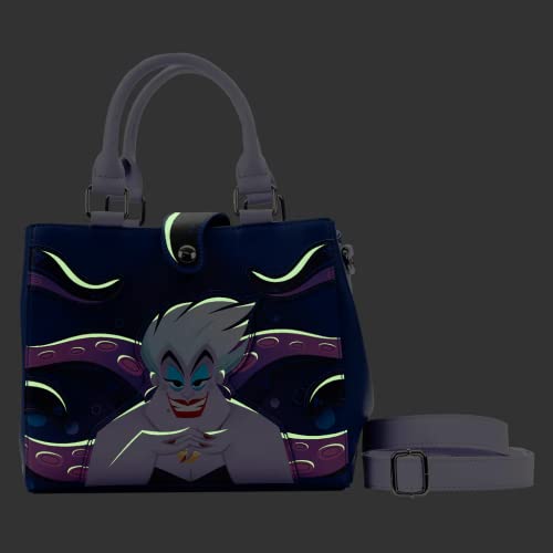 Loungefly The Little Mermaid Ursula Plotting Glow Crossbody Bag, Multicolored