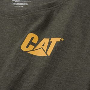 Caterpillar Women's Trademark T-Shirt, Army Moss Heather