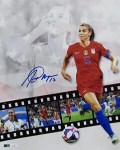 alex morgan us women's soccer signed/autographed 16x20 photo jsa - autographed soccer photos