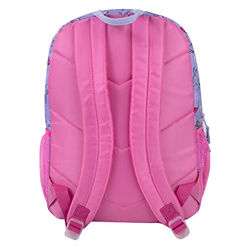 Emma & Chloe Waterproof Holographic Rainbow Unicorn Backpack with Horn for Girls for Elementary, Middle School (Starlight Twinkle Berry)