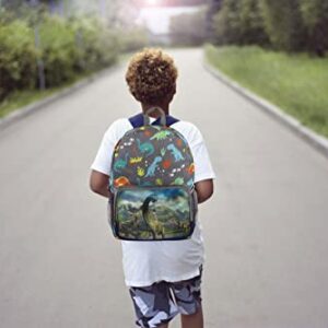 Trail maker Picture Changing Lenticular Dinosaur Backpack for Boys – Elementary and Middle School Hologram Backpack (Dinos 4)