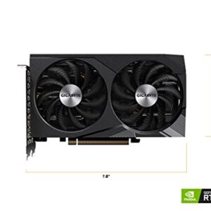 Gigabyte GeForce RTX 3060 WINDFORCE OC 12G Graphics Card, 2X WINDFORCE Fans, 12GB 192-bit GDDR6, GV-N3060WF2OC-12GD Video Card