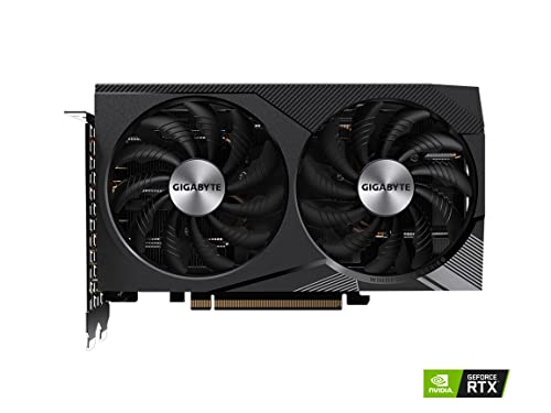 Gigabyte GeForce RTX 3060 WINDFORCE OC 12G Graphics Card, 2X WINDFORCE Fans, 12GB 192-bit GDDR6, GV-N3060WF2OC-12GD Video Card