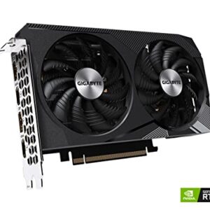 Gigabyte GeForce RTX 3060 WINDFORCE OC 12G Graphics Card, 2X WINDFORCE Fans, 12GB 192-bit GDDR6, GV-N3060WF2OC-12GD Video Card