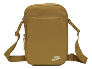 nike unisex heritage small items tote bag 2.0 (golden moss/golden moss/honeydew) (db0456-382)