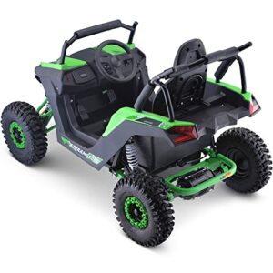 MotoTec Raider Kids UTV 48v 1200w Full Suspension Green, Large