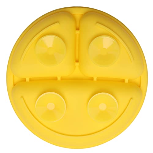 Suction Plates for Babies | 100% Silicone with Lid | Divided Design | Microwave & Dishwasher Safe