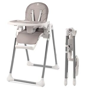 sweety fox high chairs for babies and toddlers - adjustable portable & foldable baby high chair for travel & home - removable baby chair tray - compact reclinable baby highchairs